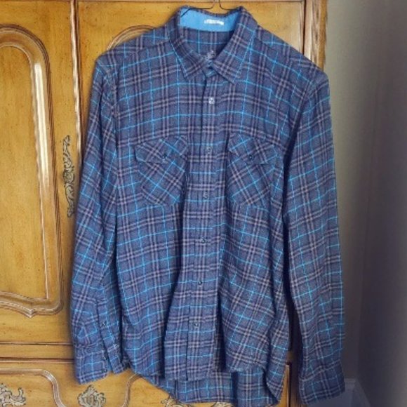Bugatchi Flannel Plaid Shirt - Picture 1 of 7